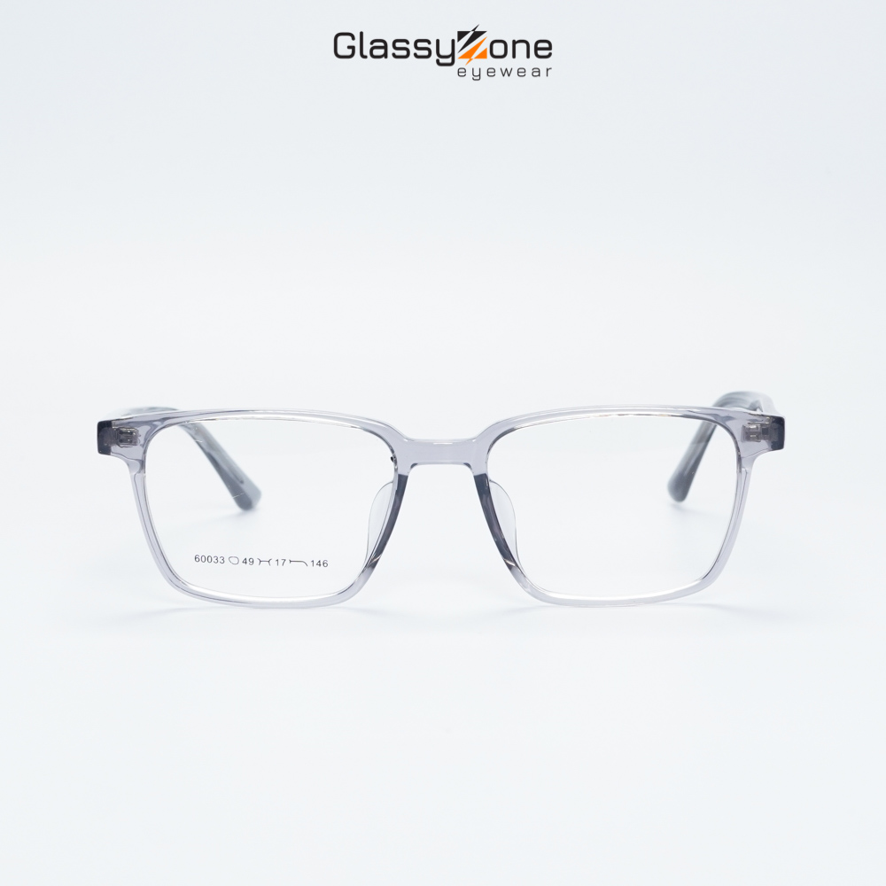 Gọng kính cận, Mắt kính giả cận nhựa dẻo Form Vuông Unisex Nam Nữ Zoro - GlassyZone