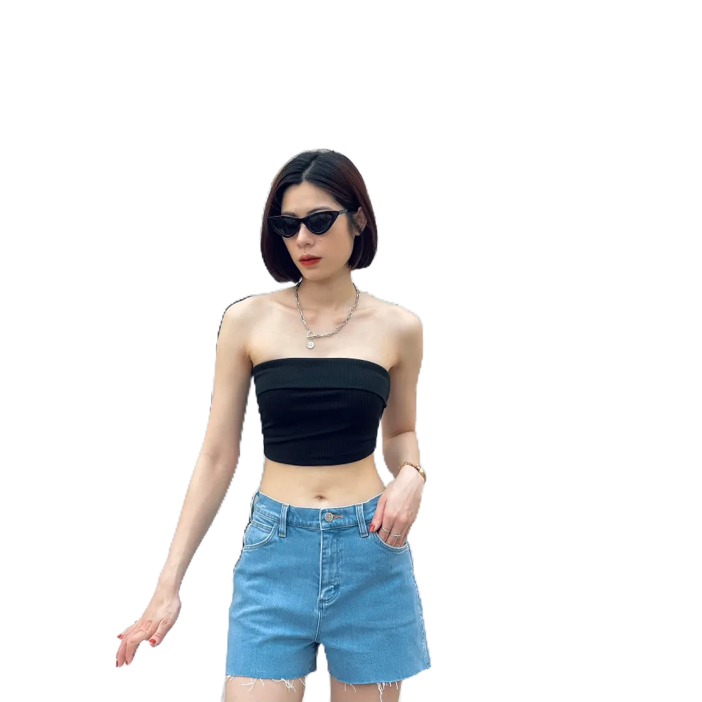 Quần short jean nữ bigsize S03, Quần đùi cạp cao rách gấu co giãn, fom chuẩn , chĩnh hãng thương hiệu Samma Jeans - WHT