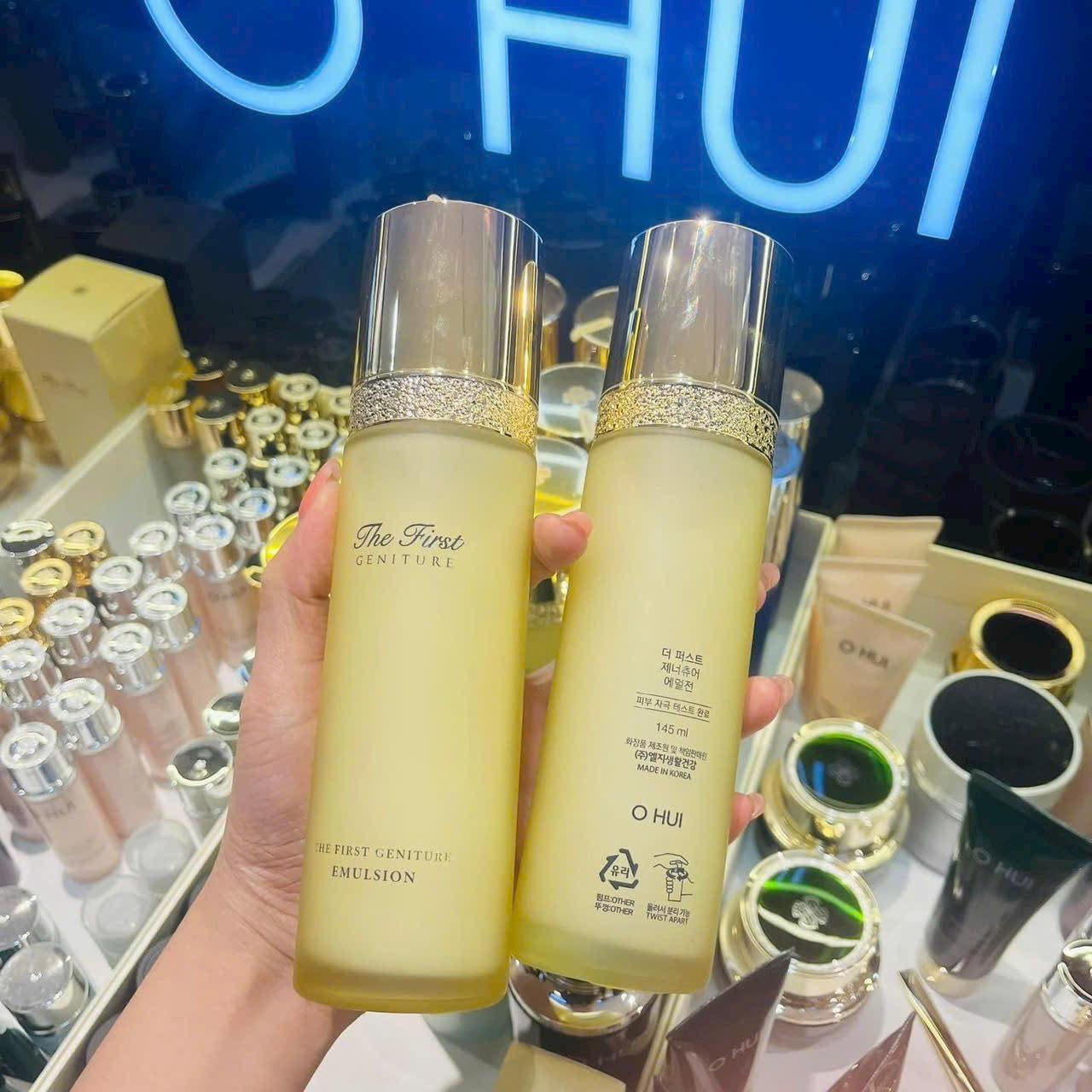 Sữa dưỡng da Ohui The First Geniture Emulsion 145ml TÁCH SET