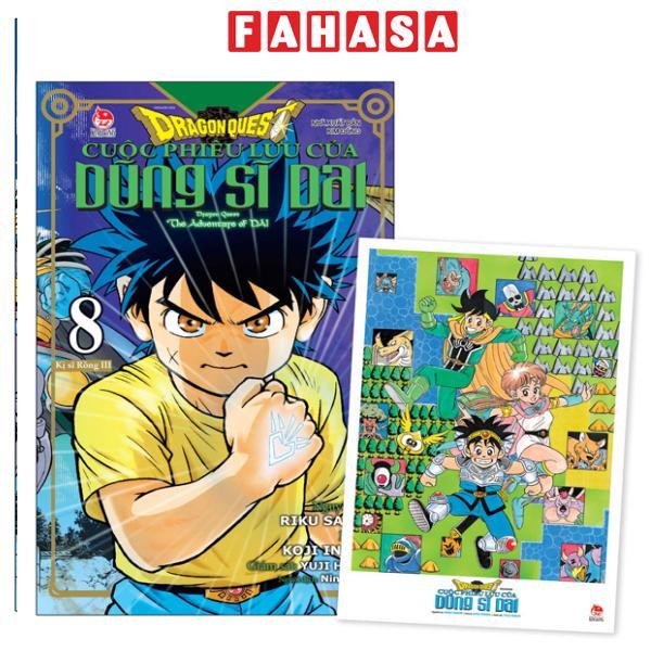 Sách - Dragon Quest - Cuộc Phiêu Lưu Của Dũng Sĩ Dai - Tập 8 - Kị Sĩ Rồng III - Tặng Kèm Postcard