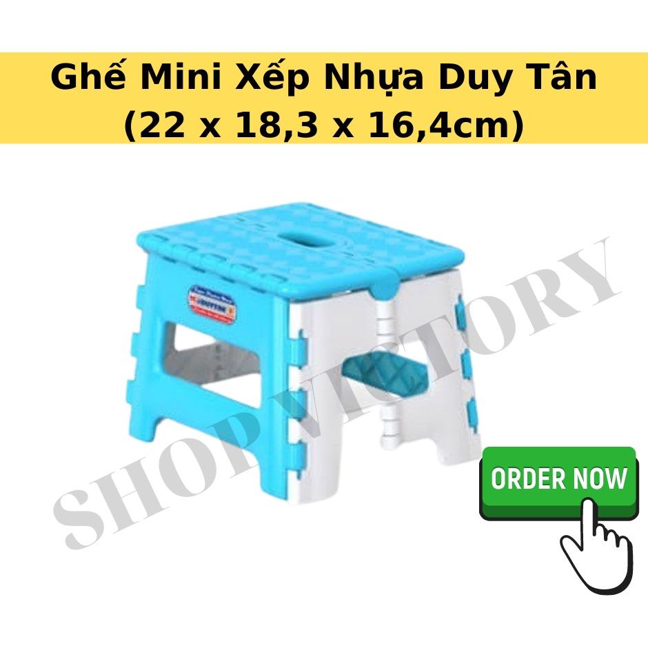 Ghế Mini Xếp Nhựa Duy Tân chính hãng (kích thước 22*18,3*16,4cm)