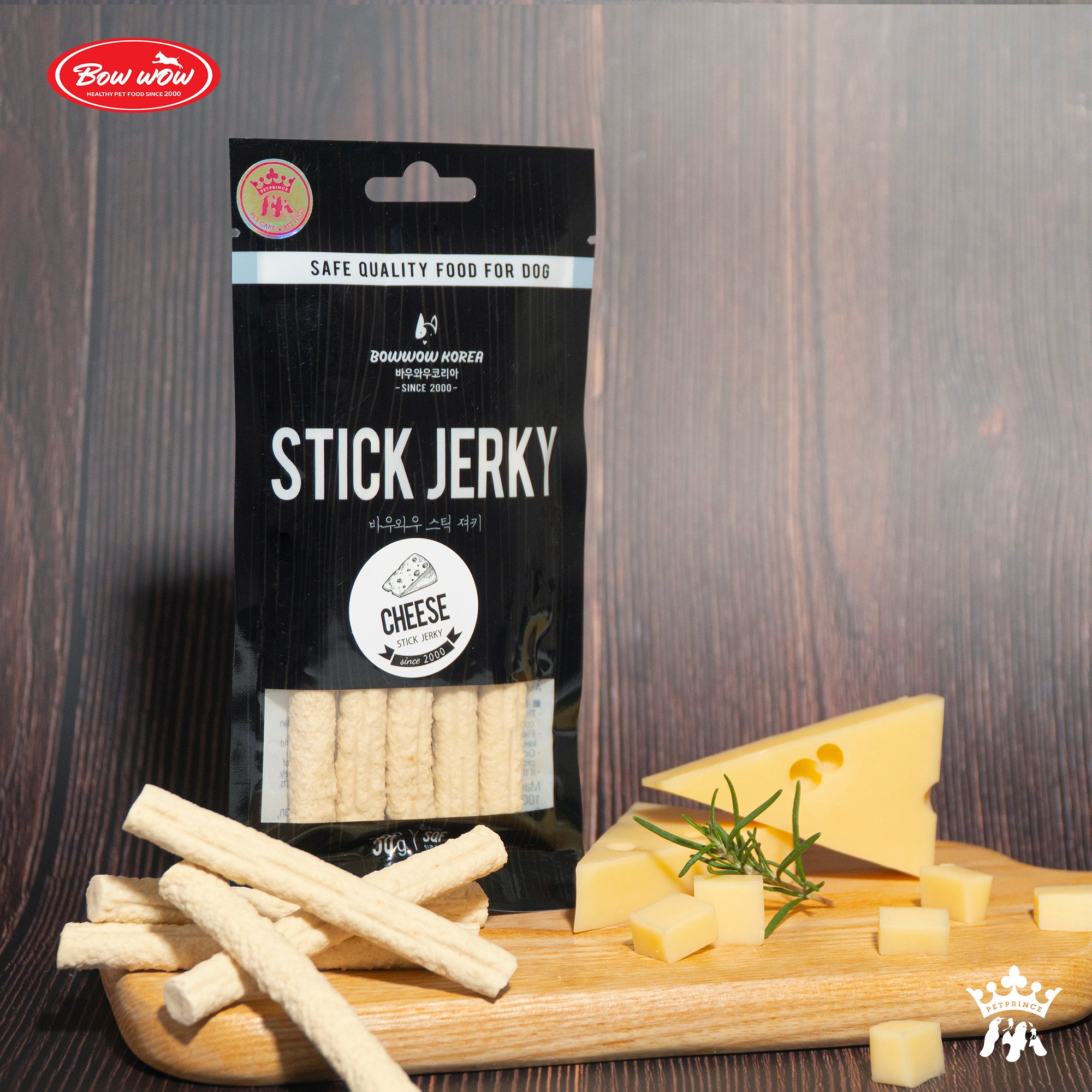 Que Thưởng Mềm Cho Chó Bowwow Stick Jerky 50g