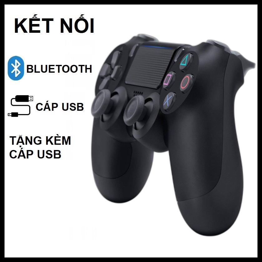 Gamepad Tay Game Không dây Bluetooth P4 cho máy tính điện thoại Laptop