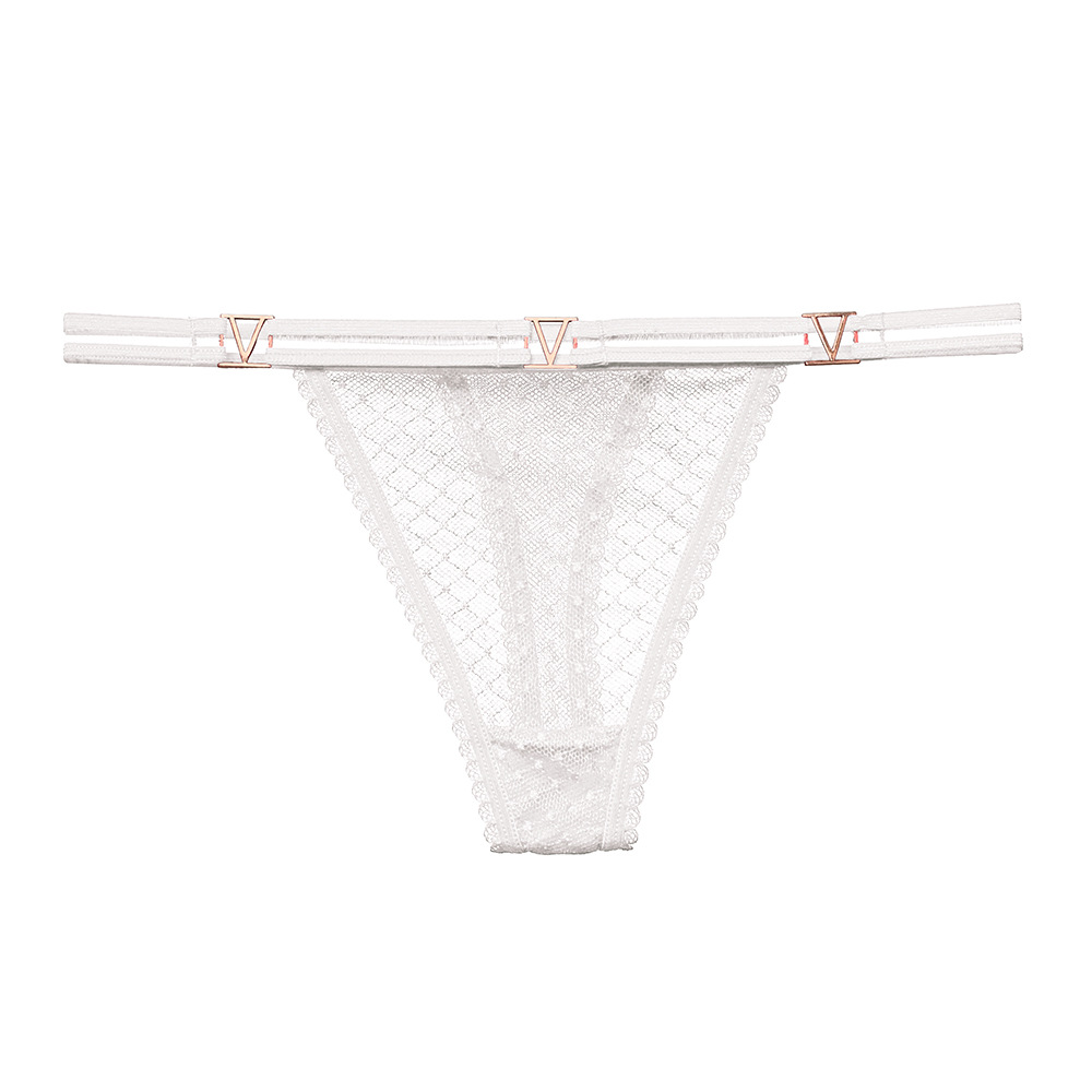 Quần lót ren chấm bi kim loại chữ V hot girl