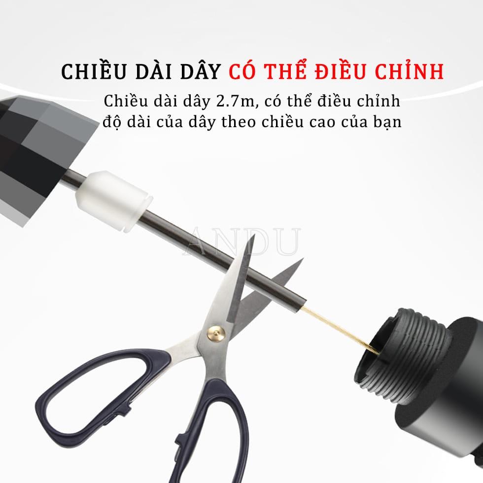 Dây Nhảy Tập Thể Dục, Thể Thao 2,7m, Dây Thể Dục Lực Đàn Hồi Lõi Thép Cao Cấp Tay Cầm Chắc Chắn