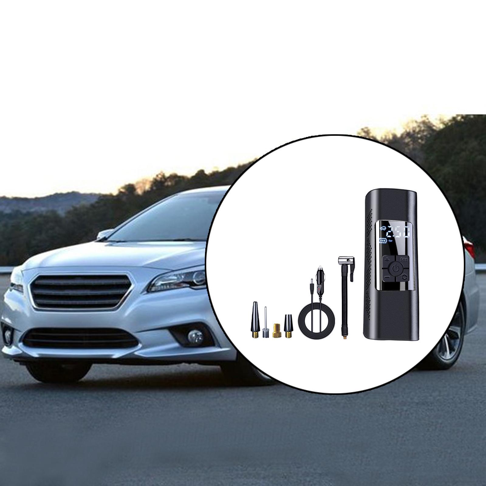 Tire Inflator Portable Air Compressor, Tire Inflator, Tire Pump with Pressure Gauge, LED Light, Air Pump for Car Tires, Bicycles and Other Inflatables