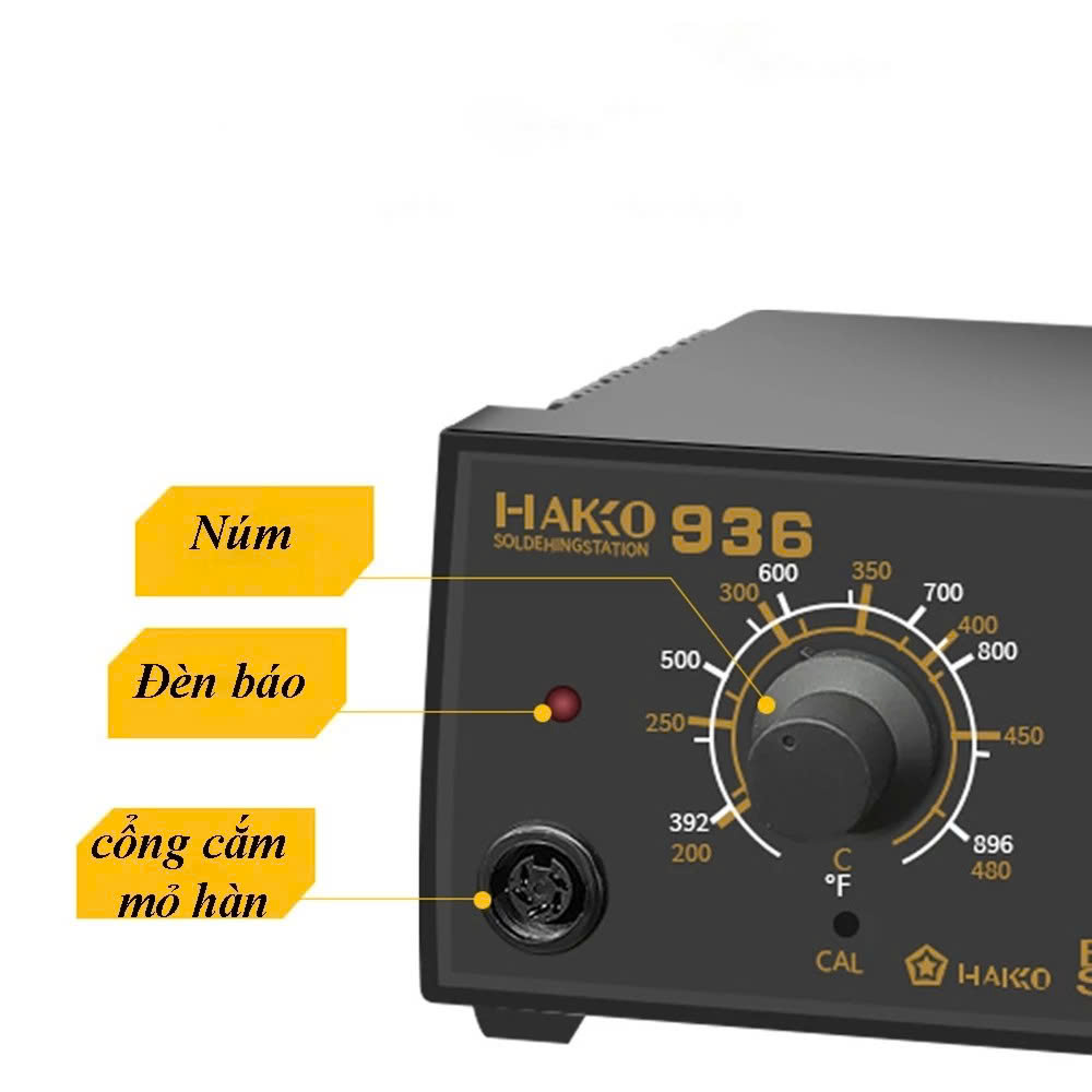 Mỏ Hàn Thiếc Hako 936 Bản Nâng Cấp: Tính Năng Chỉnh Nhiệt Lõi Đồng Tự Ngắt Hiện Đại