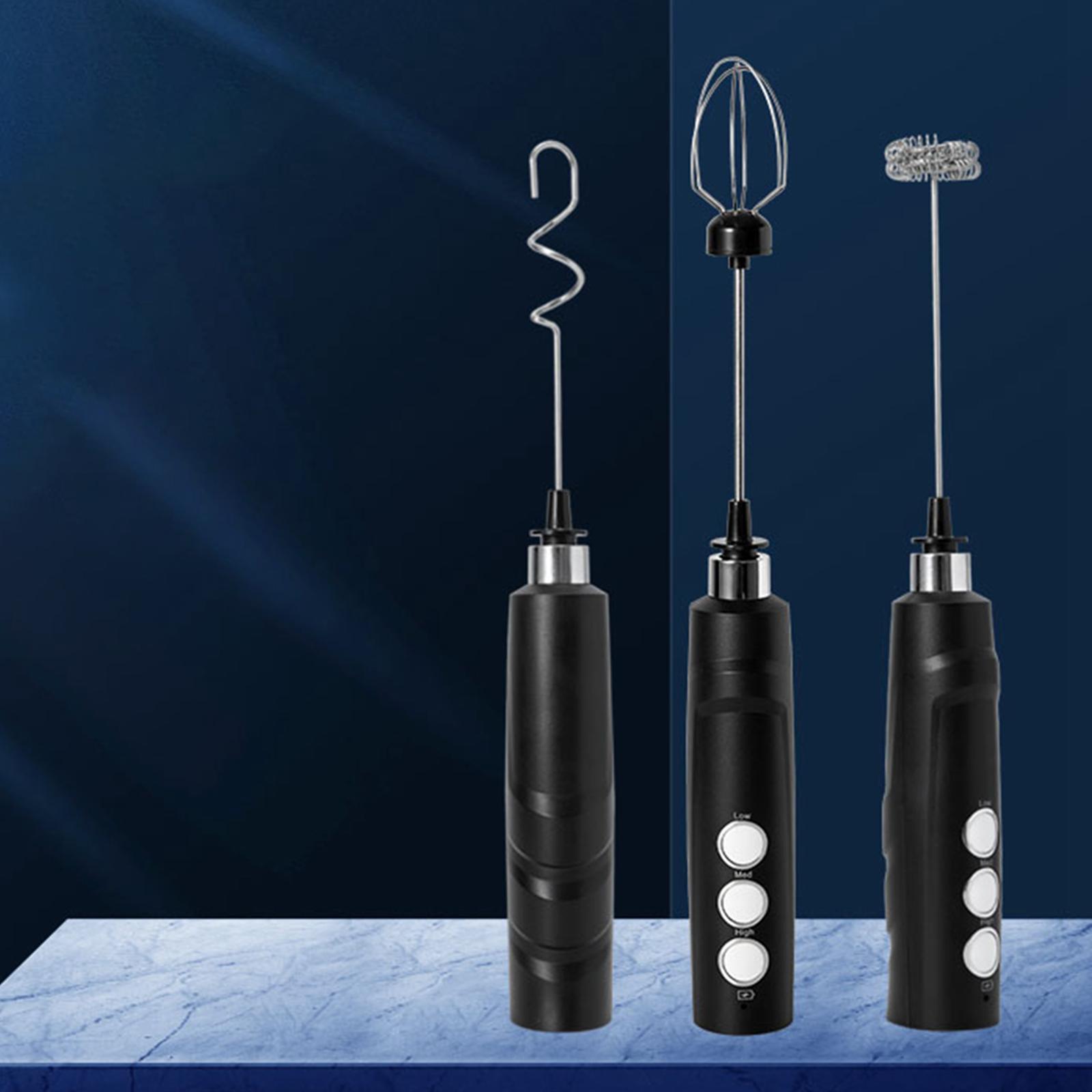 Portable Electric Milk Frother Handheld Egg Beater Mixer for Frappe Drink