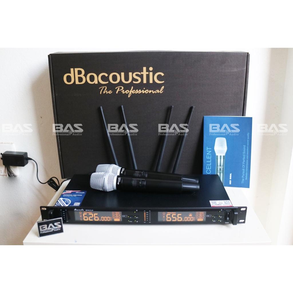 Micro dBacoustic DB750 plus, Mic dB 750plus cao cấp chuyên cho show, sự kiện sóng tốt 100m, tặng pin dọck sạc 4, hàng chính hãng