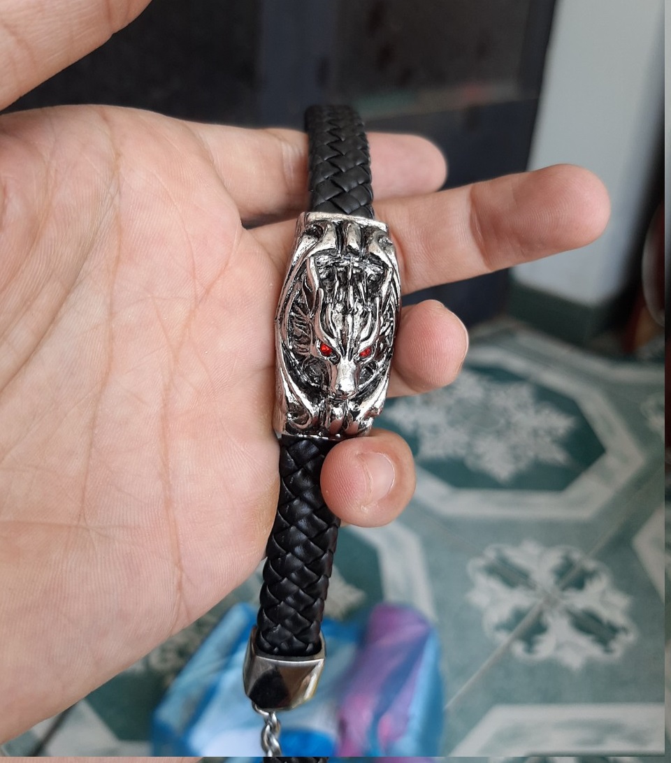 Vòng tay Rồng dây da cá tính cho nam siêu đẹp