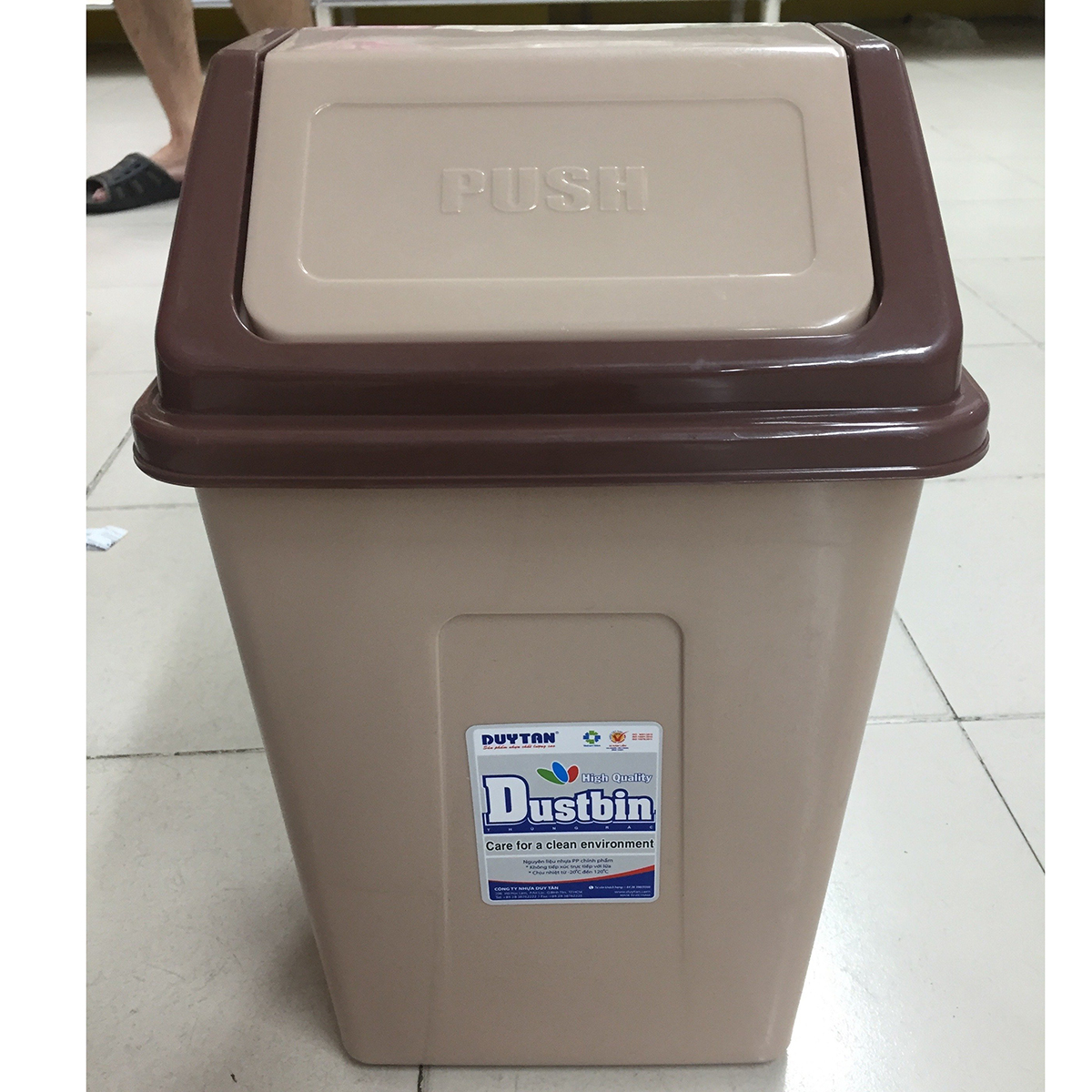 Thùng Rác nắp lật trung Duy Tân No.H127