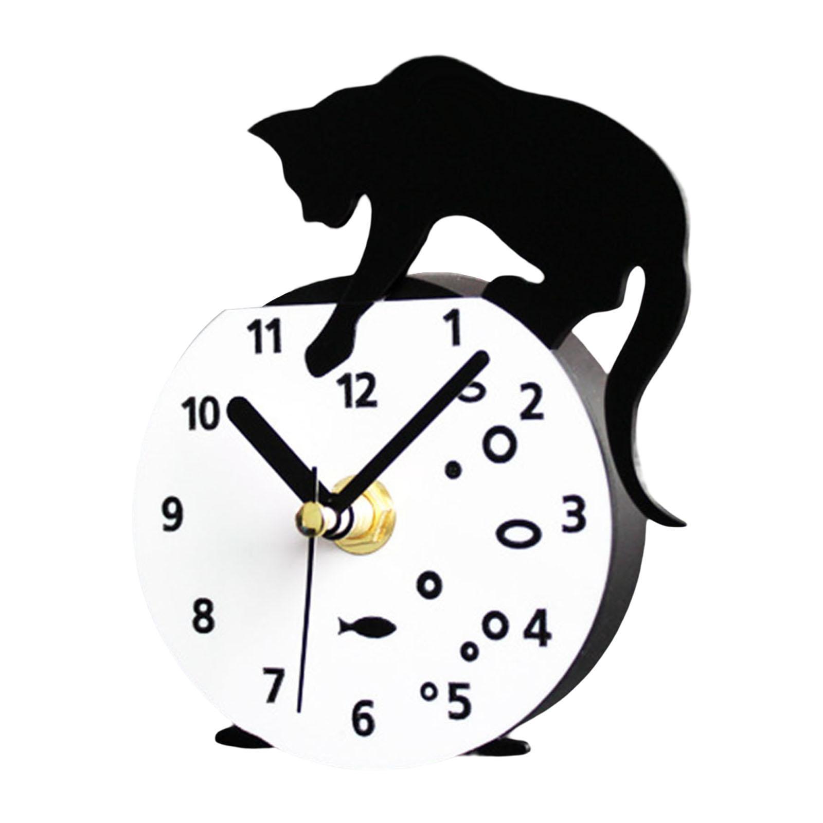 Kitten Fridge  Clock Refrigerator Magnets  Wall Clock for Decor