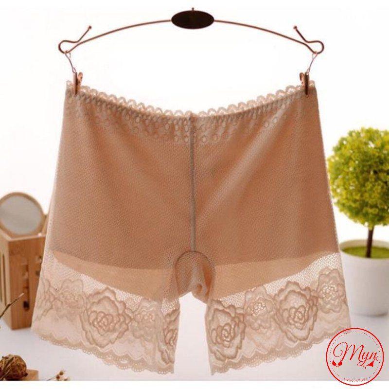QUẦN MẶC VÁY REN HOA HỒNG