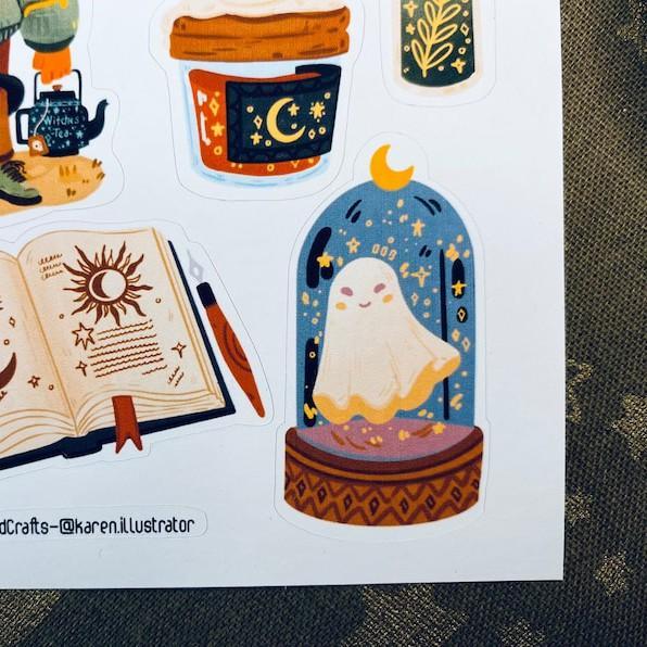 Sticker sheet hallowen- chuyên dán, trang trí sổ nhật kí, sổ tay | Bullet journal sticker - unim054