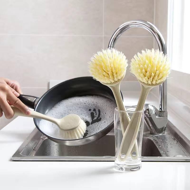 Bàn chải cọ rửa xoong nồi, bồn rửa chén bát, chà sàn, mặt bếp, bồn tắm cán dài - Chổi cọ vệ sinh KooBee