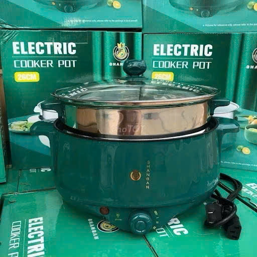 Nồi Lẩju Điện 2 Tầng Đa Năng Thông Minh Loại Xịn Có Vỉ Hấp – Xào Nấu Siêu Tiện, ĐÈN TRANG TRÍ