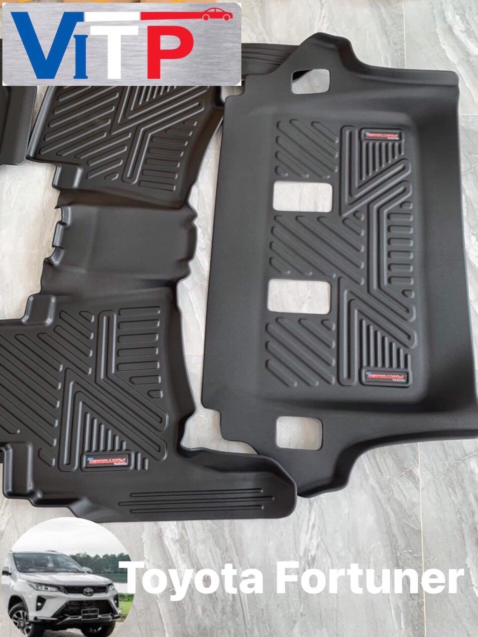 Thảm sàn nhựa đúc khuôn ViTP Toyota Fortuner 2020 - 2022