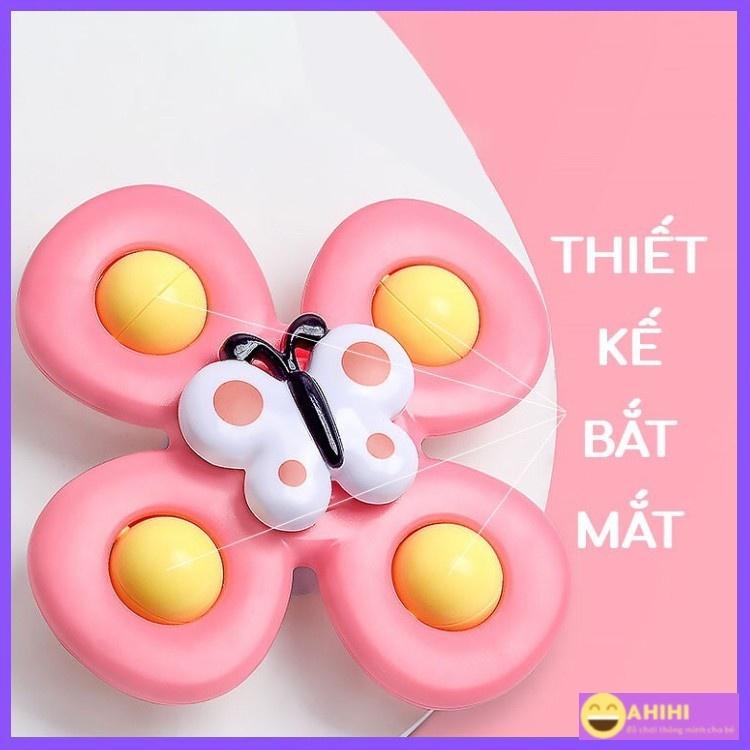 Set 3 đồ chơi con quay spinner hình côn trùng vui nhộn cho bé, có thể dính tường phát âm thanh hàng chuẩn