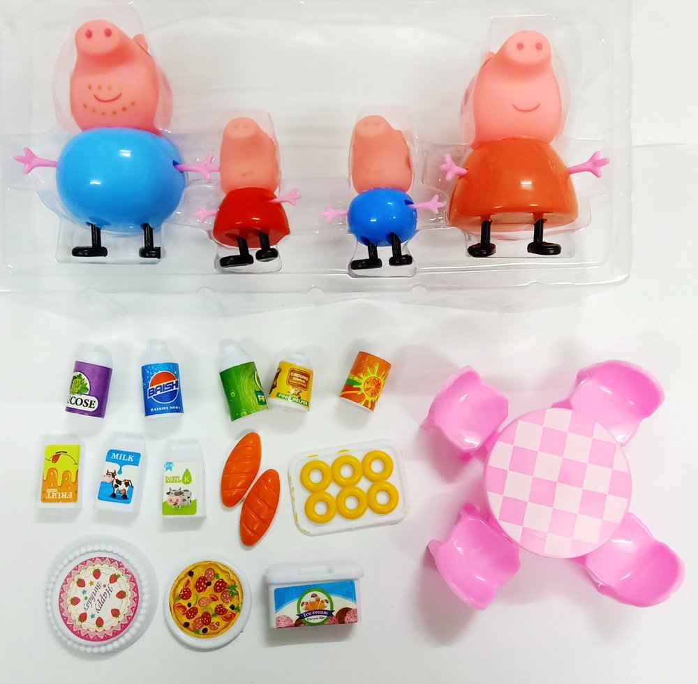 Hộp búp bê mô hình Peppa nhà bếp dã ngoại picnic