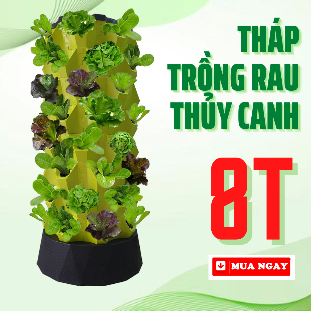 THÁP TRỒNG RAU THỦY CANH THÔNG MINH GREEN KONOHA - 8 TẦNG