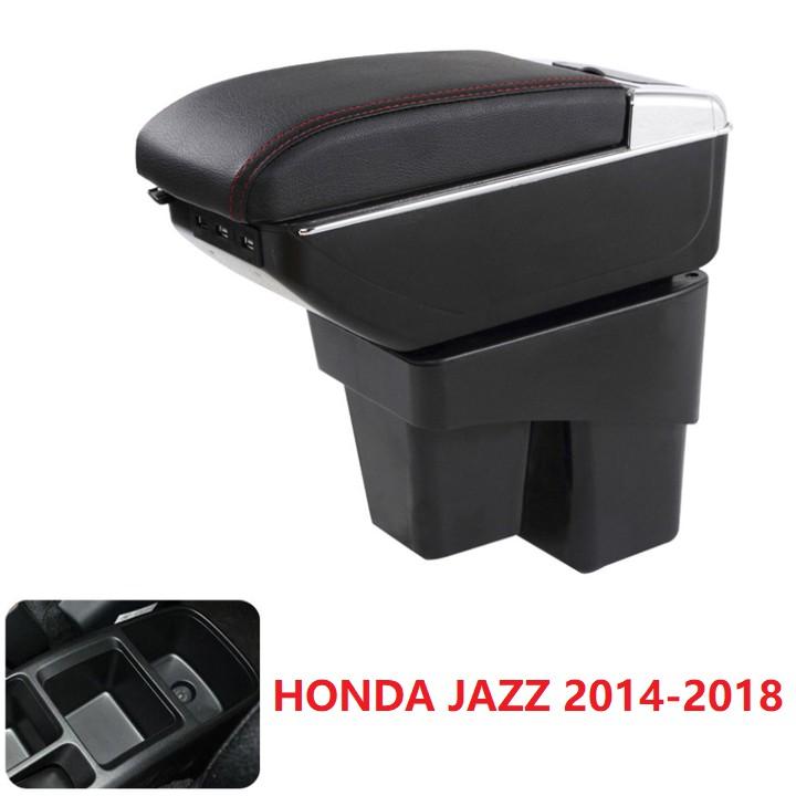 Hộp tỳ tay ô tô Honda Jazz tích hợp 7 cổng USB