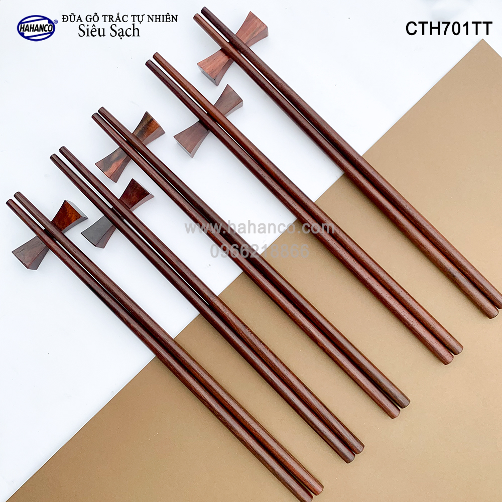 Đũa gỗ Trắc Việt Nam vân đẹp CTH701TT - gỗ Trắc tự nhiên không chất độc hại
