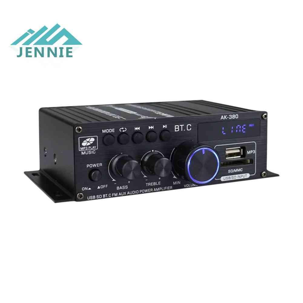 Bộ Khuếch Đại Âm Thanh Kỹ Thuật Số Kết Nối Bluetooth AK380 40W + 40W