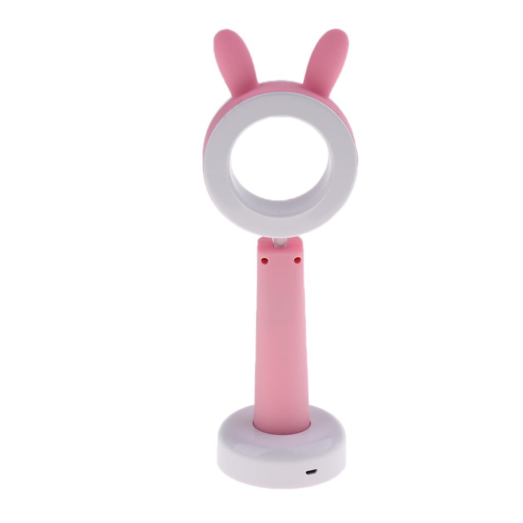 LED Animal Desk Lamp, Eye Care Table Lamps, Lovely Bear Dimmable Reading Light for Desk, USB Charging, Adjustable Angle, 3 Color and 3 Brightness Levels, 1H Timer Nightlight for Bedroom Kids Xmas Gift