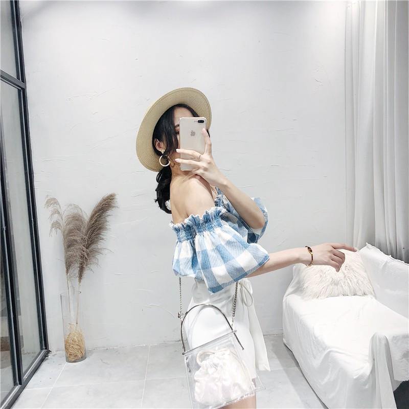 Áo kiểu Hàn Quốc hở vai - Bl001