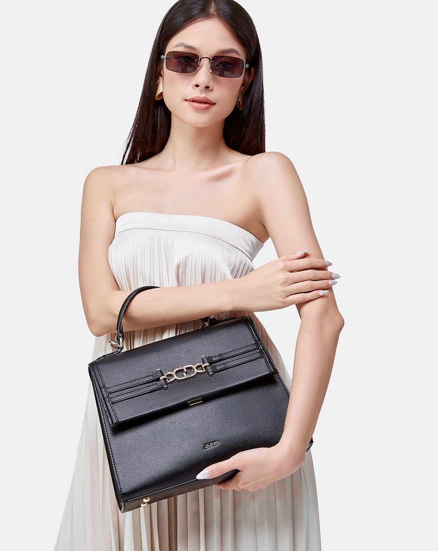 Túi Xách Nữ Thời Trang JUNO Cỡ Trung Satchel - Enhanced Confidence TXT302