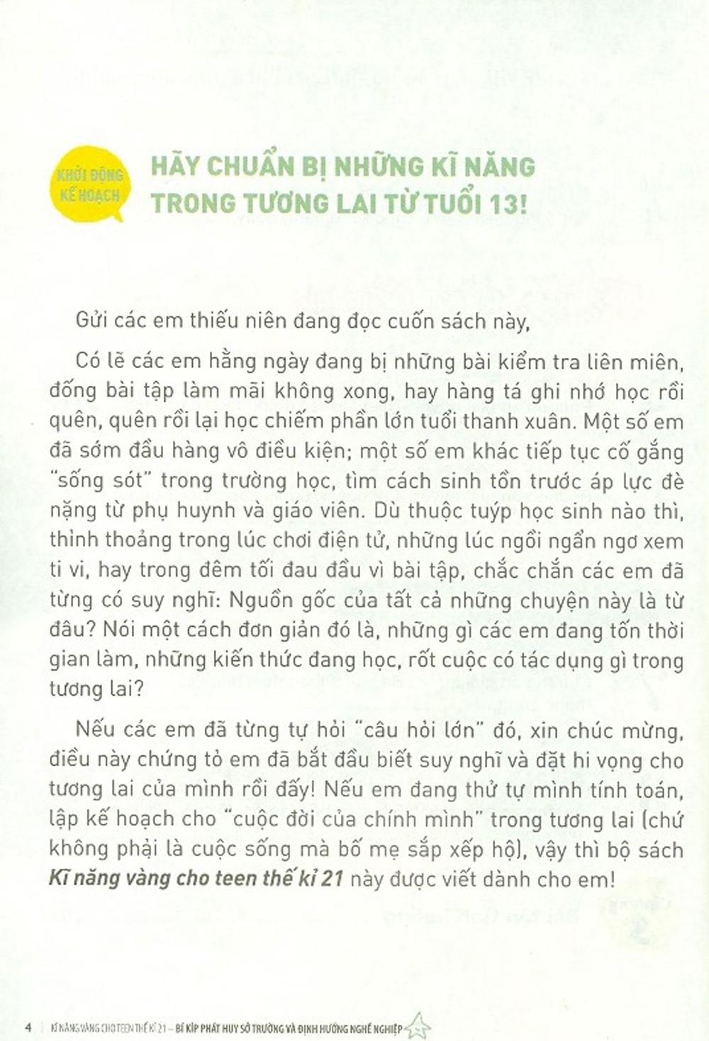 Kĩ Năng Vàng Cho Teen Thế Kỉ 21 - Bí Kíp Phát Huy Sở Trường Và Định Hướng Nghề Nghiệp (Tái Bản 2024)