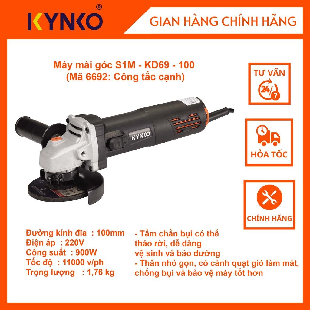 Máy mài góc cầm tay chính hãng Kynko S1M-KD69-100 (Công tắc cạnh) siêu bền