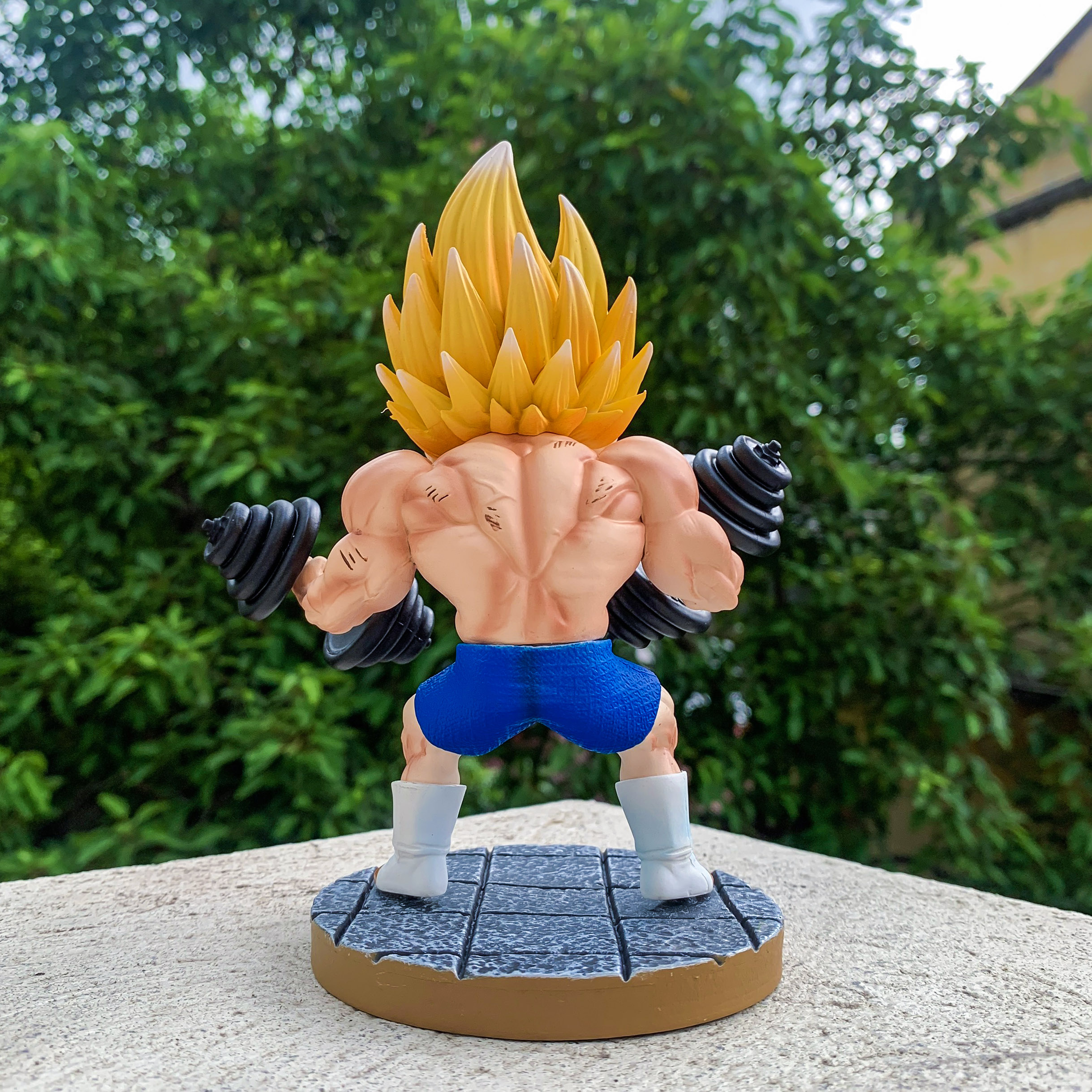 Mô hình chibi vegeta tập tạ hàng đẹp siêu hot