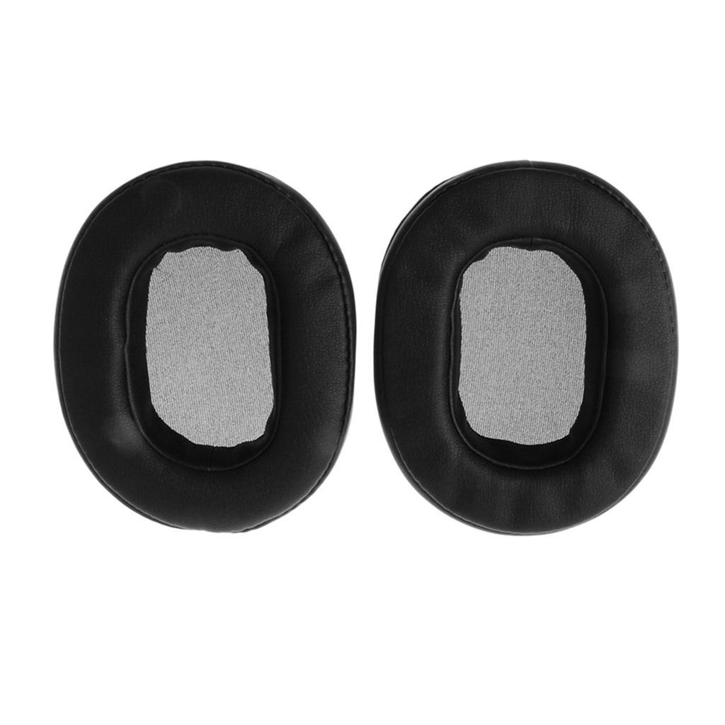 Leather Earpad Foam Sponge Cushion Headphone Cover For  Black