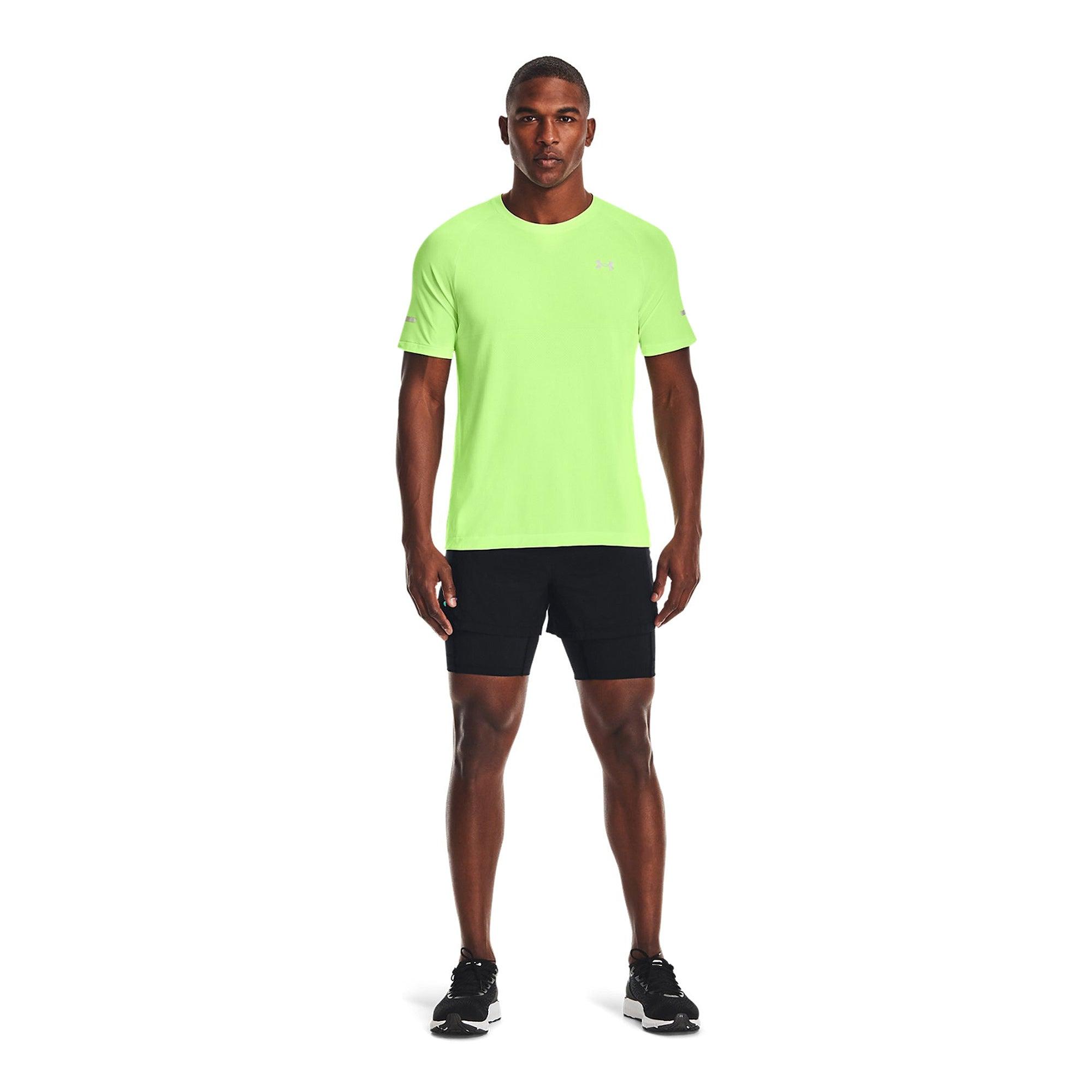 Quần ngắn thể thao nam Under Armour Rush Run 2-In-1 - 1361577-001