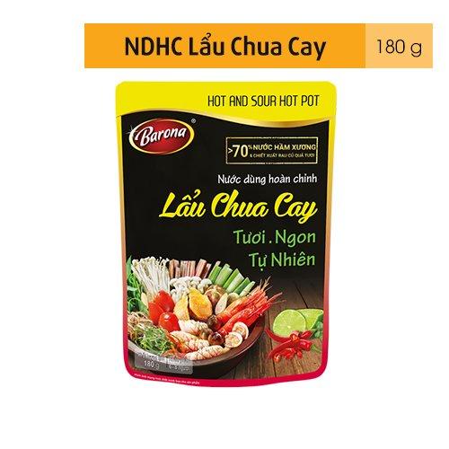 Nước Dùng Hoàn Chỉnh Barona - Lẩu Chua Cay 180g