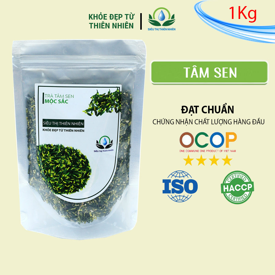 Đặc Sản Đồng Tháp - Trà Tâm Sen Sấy Khô Mộc Sắc 1Kg - OCOP 4 SAO