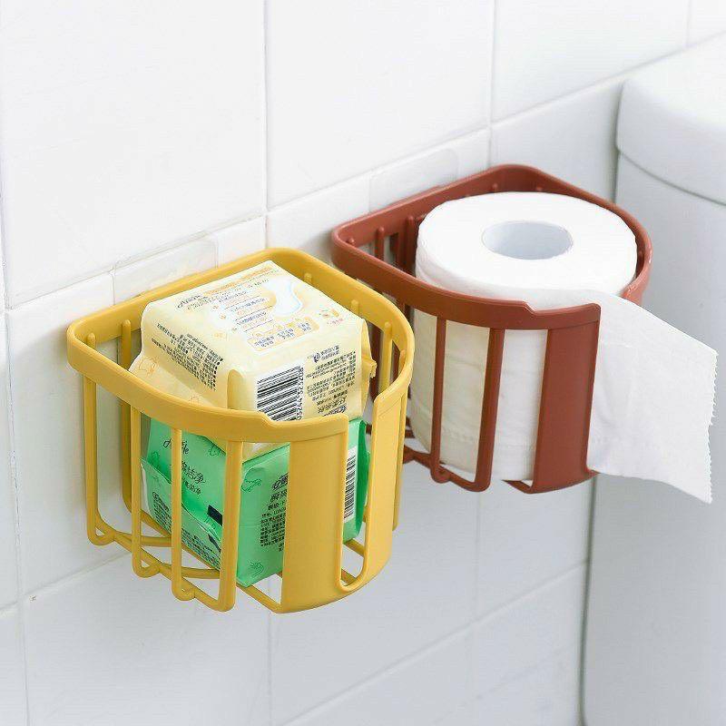 Giỏ đựng giấy vệ sinh dán tường đa năng