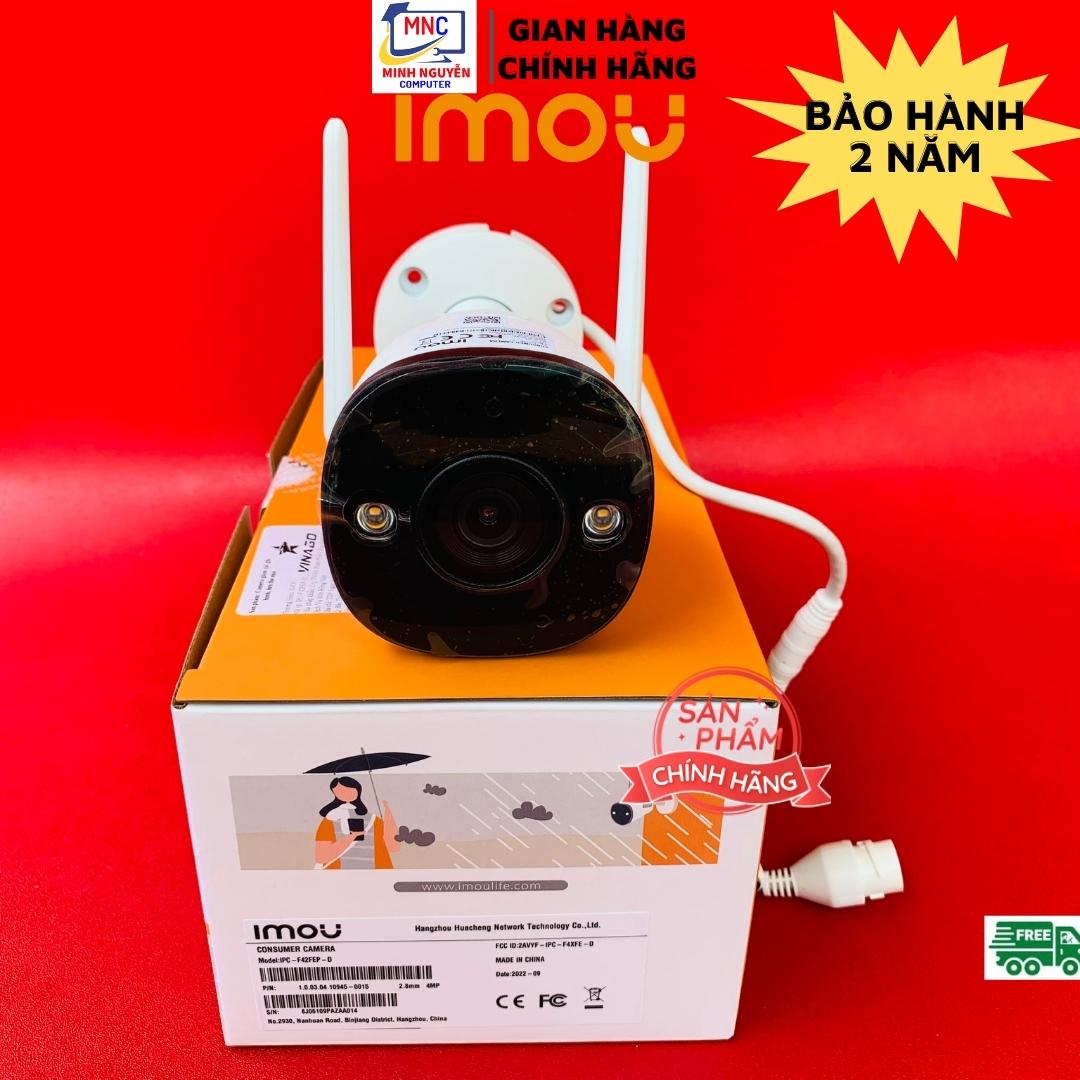 Camera Wifi ngoài trời Imou Bullet 2 IPC-F42FEP-D 4MP 2K, (Có Màu Ban Đêm) - Hàng Chính Hãng