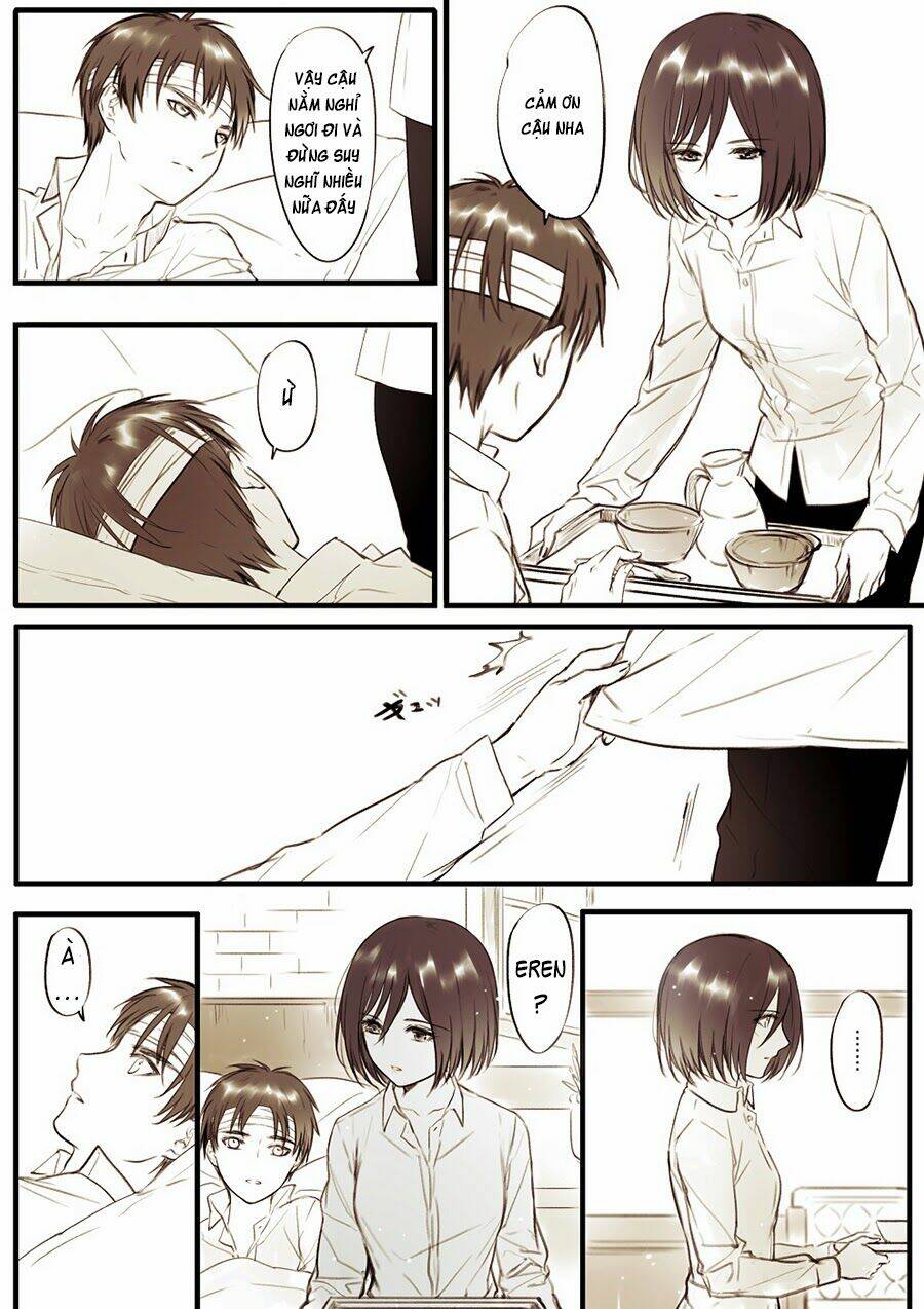 tấn công người khổng lồ - doujinshi eren x mikasa chapter 37 4