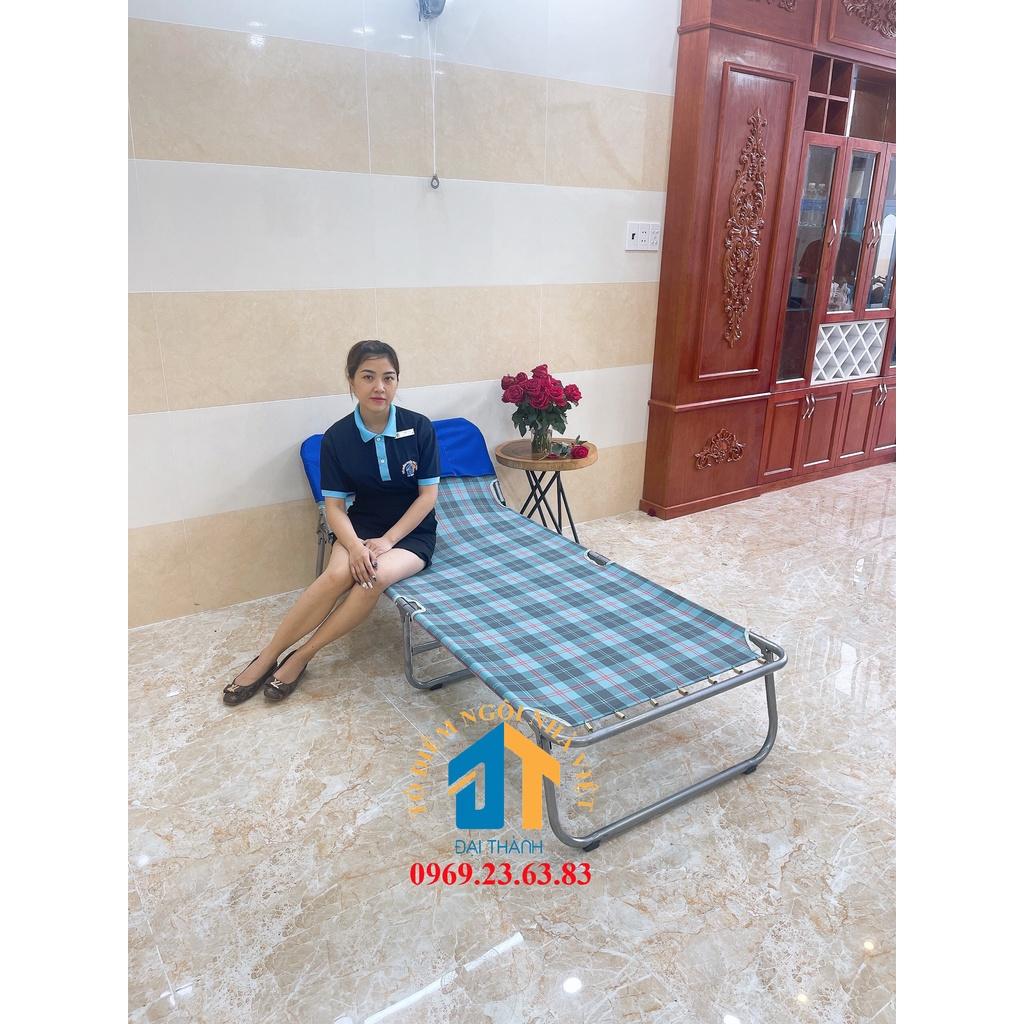 Giường xếp vải nhập rộng 0.9m dài 1m9 - Nội Thất Đại Thành