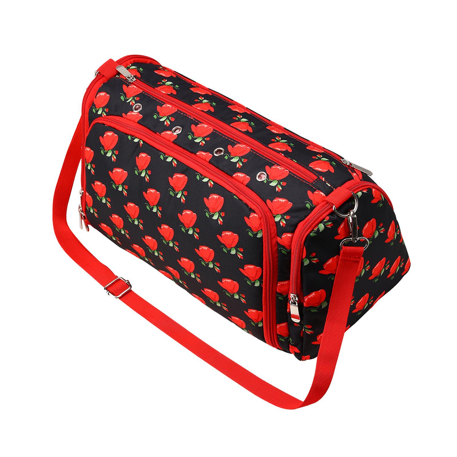 Crochet Tool Storage Bag Yarn Storage Bag Rose Pattern Crochet Bag Organizer