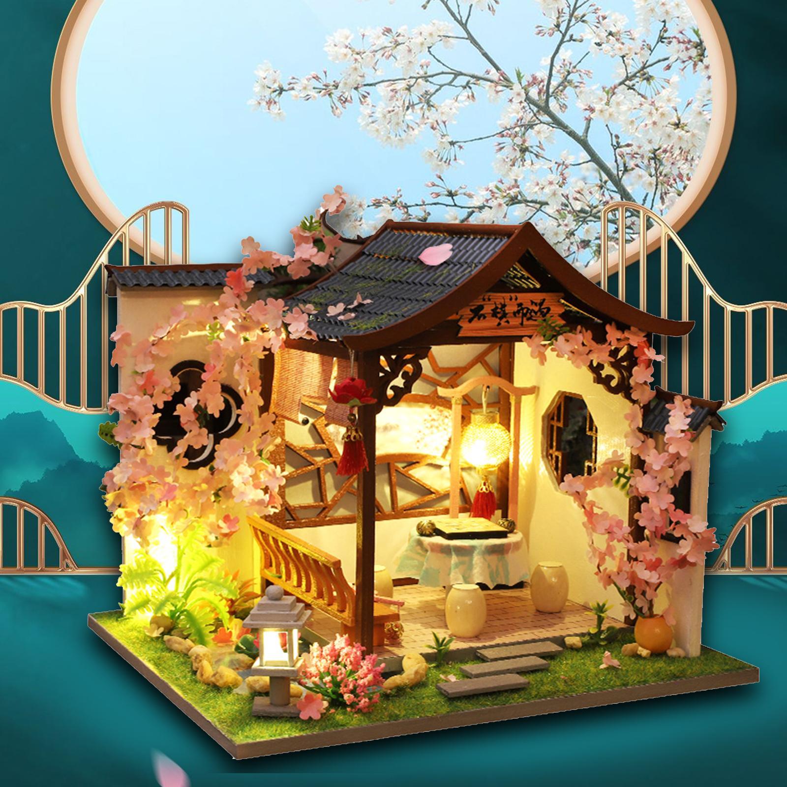 Mini House Kits Wooden Miniature Dollhouse DIY Kits Creative Room for Teens Gifts