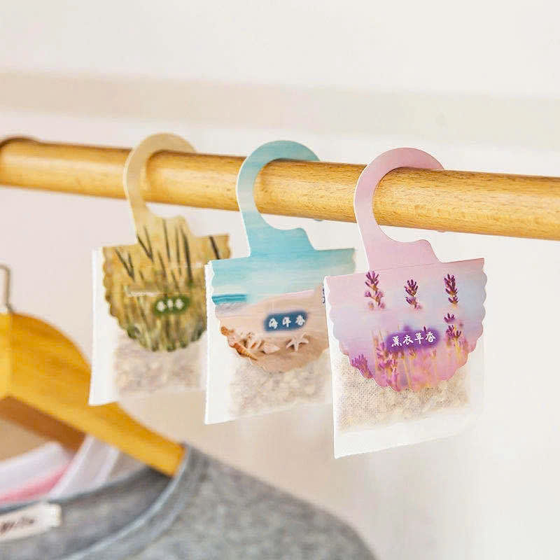 COMBO 4 Túi thơm thảo mộc treo tủ quần áo, khử mùi giày dép, ô tô, đuổi côn trùng nhiều mùi hương - Giao Màu Ngẫu Nhiên