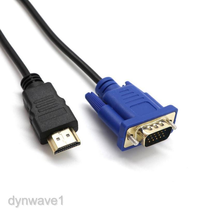 Cáp chuyển đổi HDTV HDMI sang VGA HD-15 Male 15 chân 1080P