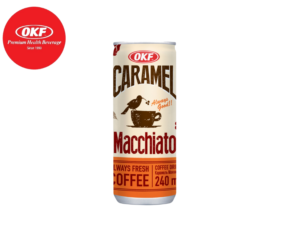 Cà phê Caramel Macchiato 240ml OKF HÀN QUỐC x 30 lon 240ml