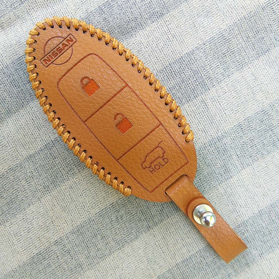 Bao da chìa khóa smartkey xe hơi Nissan