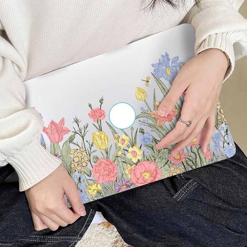 Ốp Máy Tính Bảng Họa Tiết Hoa Cho Macbook M2 A2681 Air13.6 Pro13 A2338 A2686 Touch Bar 2020 Air Pro13 M1 A2337 A2289 A2251 2022