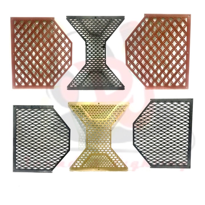 Lưới thùng loa tủ kéo, lưới nhựa 01 bộ, lưới loa kẹo kéo nhựa, thùng loa đôi bass 40, 30 đôi, luoiloa tp hcm