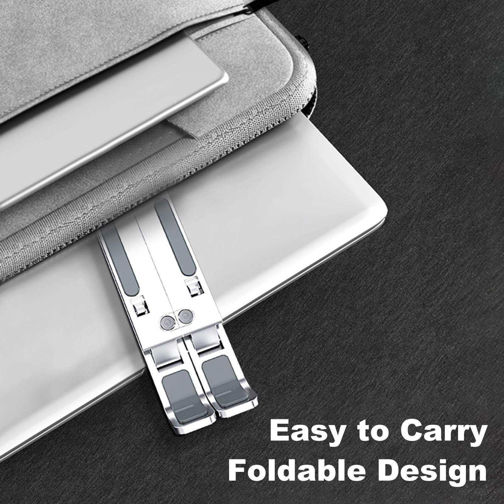 Giá đỡ máy tính xách tay bằng nhôm 6 góc có thể điều chỉnh thông gió làm mát